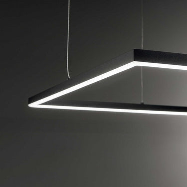 Ideallux oracle slim sp d070 square 3000k on-off bk Ideallux Lampade a sospensione